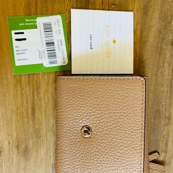 Kate Spade Taupe Leather Wallet - Picture 5 of 9